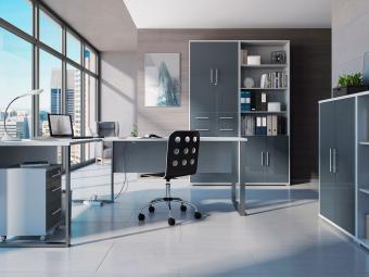 Office lux REG2D220 polcos szekrény