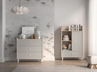 Mevel 02 akasztós polcos szekrény