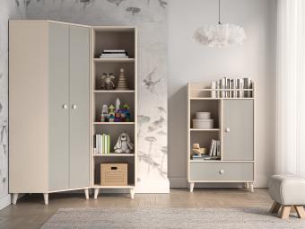 Mevel 02 akasztós polcos szekrény