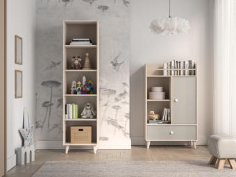 Mevel 02 akasztós polcos szekrény