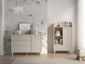 Mevel 02 akasztós polcos szekrény