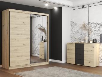 Werona 233/L3D tolóajtós gardróbszekrény