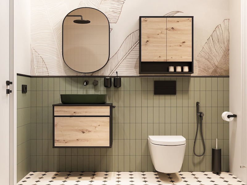 Mossa fürdőszoba bútor