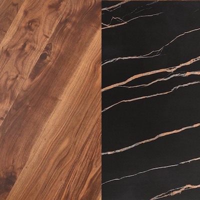 sötét dió/fekete szinter márványhatás