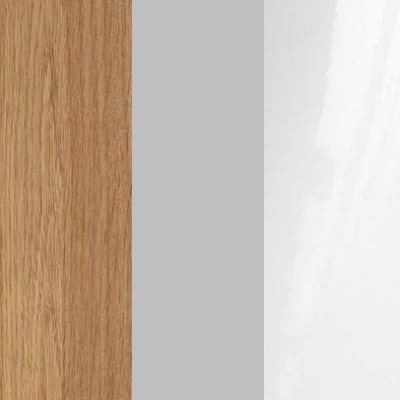lengyel tölgy/világos szürke/fényes fehér