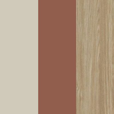 szürkésbézs/koral/olajos tölgy