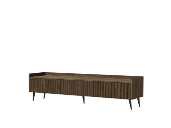 Jurek meble Ademo 05 TV állvány - fekete/dió Elemes nappali bútorok