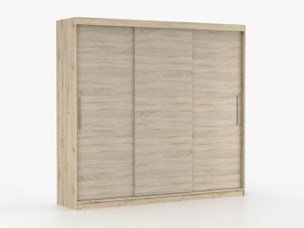 Idzczak meble Alba 250 tolóajtós gardróbszekrény - artisan tölgy/világos sonoma tölgy Hálószoba