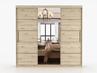 Idzczak meble Alba 250T tolóajtós gardróbszekrény - artisan tölgy Hálószoba