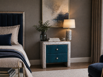 Alba design möbel Alba éjjeliszekrény 2 fiókos/100 láb - III. kat.	 - nem Hálószoba