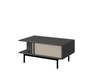 Jurek meble Alsy 12 dohányzóasztal - antracit/világos bézs Elemes nappali bútorok