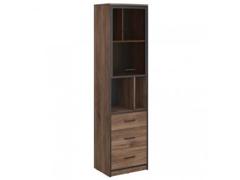Mebelbos meble Amber 2 REG1W3S vitrin - castello tölgy/fekete Elemes nappali bútorok