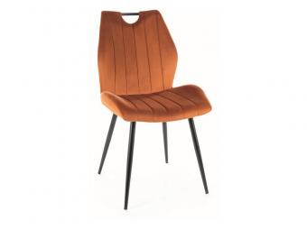 Signal meble Arco velvet szék - fekete/bluvel 4215 Étkező