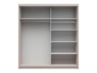 BRW Meble Aura 200 tolóajtós gardróbszekrény - kasmir/artisan tölgy lamella Hálószoba