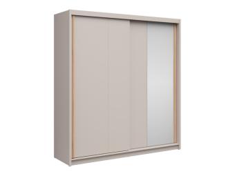 BRW Meble Aura 200 tolóajtós gardróbszekrény - kasmir/artisan tölgy/tükör Hálószoba
