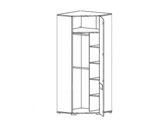 Azteca SZFN1D akasztós polcos sarokszekrény