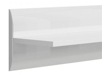 BRW Meble Azteca trio POL2/15 fali polc - fehér/fényes fehér Elemes nappali bútorok