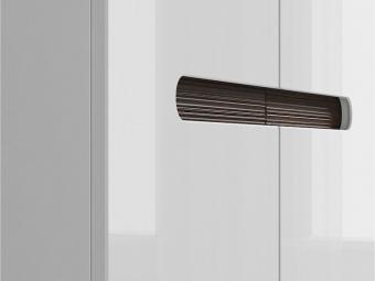 BRW Meble Azteca trio SZF2D gardróbszekrény - fehér/fényes fehér Elemes nappali bútorok