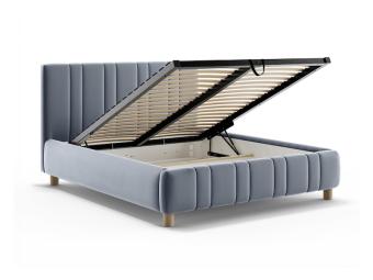 BRW Meble Beddy meli A 140 franciaágy keret - 36 db - fa - velvet 216.01 Elemes hálószobák