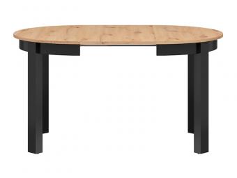 BRW Meble Bernardin étkezőasztal - fekete/artisan tölgy Étkező