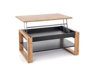 Halmar meble Betty dohányzóasztal - artisan tölgy/fekete Nappali