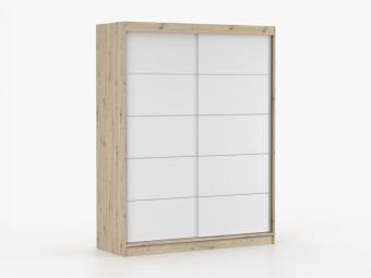 Idzczak meble Bono 06/160 tolóajtós gardróbszekrény - artisan tölgy/fehér Hálószoba