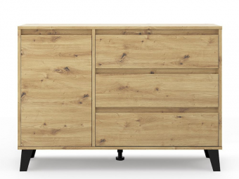 Mebelbos meble Borg KOM1D3S komód - artisan tölgy Elemes nappali bútorok