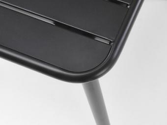 Halmar meble Bosco kwadrat étkezőasztal - fekete Kerti bútor