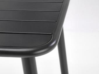 Halmar meble Bosco kwadrat étkezőasztal - fekete Kerti bútor