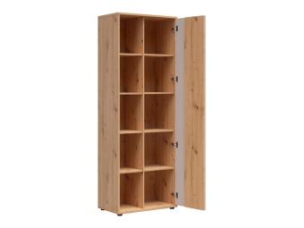 BRW Meble Brevas REG1D nyitott szekrény - artisan tölgy/kasmir Elemes nappali bútorok