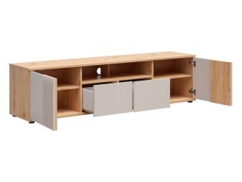 BRW Meble Brevas RTV2D2S TV állvány - artisan tölgy/kasmir Elemes nappali bútorok