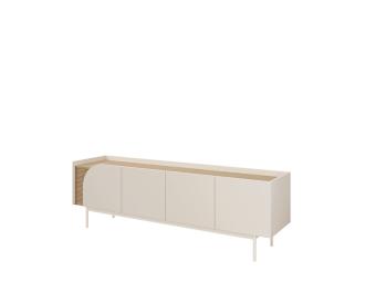 Jurek meble Carmen 09 TV állvány - macadamia/tavaszi tölgy Elemes nappali bútorok