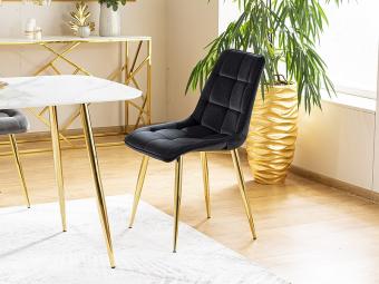 Chic gold velvet szék