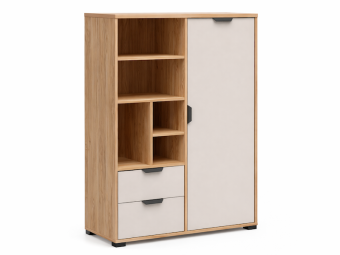 BRW Meble Chuck REG1D2S komód - belorusz köris/kasmir Elemes ifjúsági bútorok