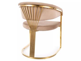 Signal meble Crown velvet szék - arany/bluvel 28 Étkező