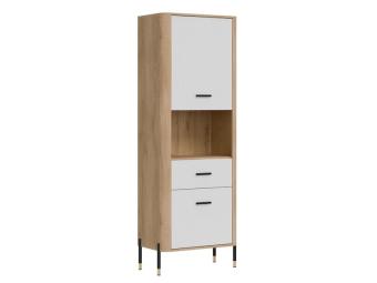 Liveo meble Dante DT-15 vitrin - fekete/cremona tölgy/fehér/fekete Elemes nappali bútorok