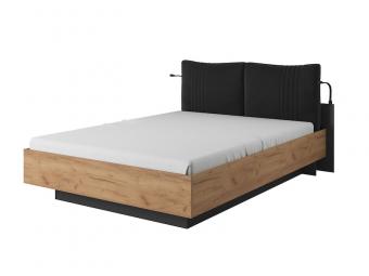 Laski meble Deco LOZ160 franciaágy keret - craft arany/antracit Elemes hálószobák
