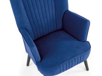 Halmar meble Delgado fotel - fekete/bluvel 86 Ülőgarnitúra