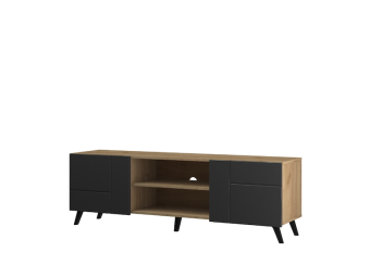 Restol Meble Diverse DITV-1 TV állvány - fekete fr-3 - craft arany Elemes nappali bútorok