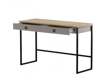 Mebelbos meble Dominica TOL2S fésülködőasztal - taupe/silverjack tölgy/taupe bordás Elemes nappali bútorok