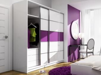 Dubaj 225 tolóajtós gardróbszekrény