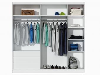 Dubaj 225 tolóajtós gardróbszekrény