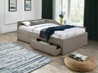 Signal meble Eliot velvet 120 kárpitozott ágykeret - bluvel 40 Hálószoba