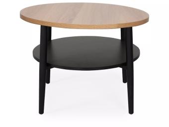 Signal meble Ella B  dohányzóasztal - fekete/tölgy Nappali