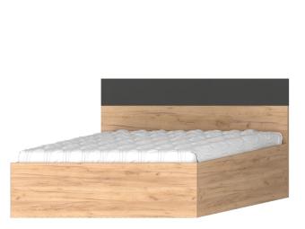 délity bútor FA-140 franciaágy keret - antracit - goldcraft tölgy Hálószoba