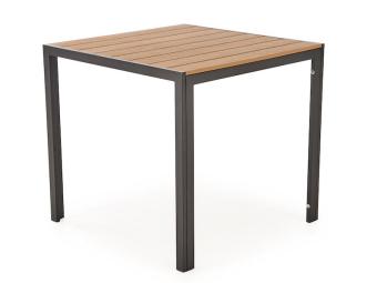 Halmar meble Fierro D étkezőasztal - fekete/kőris Kerti bútor