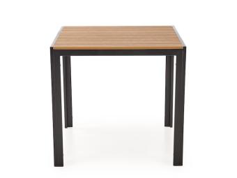 Halmar meble Fierro D étkezőasztal - fekete/kőris Kerti bútor