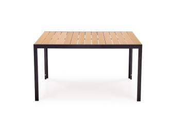 Halmar meble Fierro étkezőasztal - fekete/kőris Kerti bútor