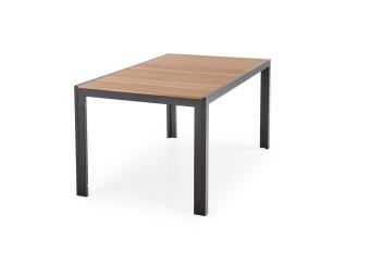 Halmar meble Fierro étkezőasztal - fekete/kőris Kerti bútor