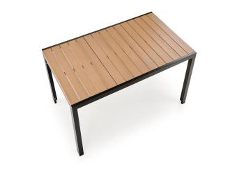 Halmar meble Fierro étkezőasztal - fekete/kőris Kerti bútor